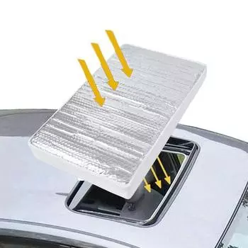 RV Skylight Shade Sun Shade Skylight Shade Insulator Reflective Sunroof Cover Shade Sunshade For RV Vent UV Protection RV Blinds белый