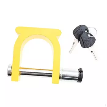 RV Trailer Hitch Lock with 2 Keys Tow Coupling Sturdy Easy Installation Metal Anti- for