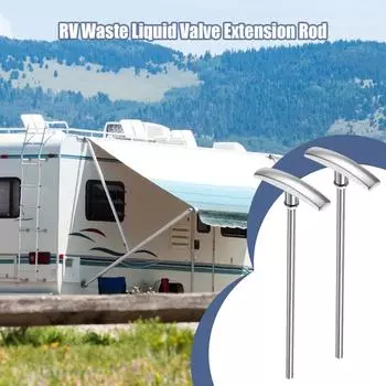 RV Waste Valve Tube Extension Kit Adjustable RV Waste Valve Handle Replacement RV Waste Valve Extension Rod For Standard Waste