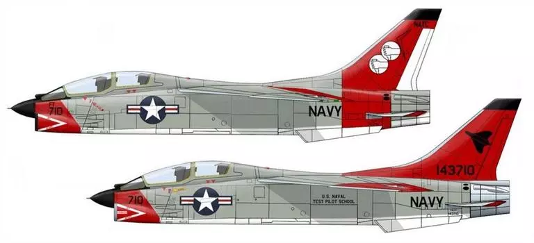RVHP Models US Navy Crusader Modification Kit Пластиковые детали для модели RVHC4803 1/48 TF-8A (Ф8У-1Т) Двухместный (Для Хасэгавы)