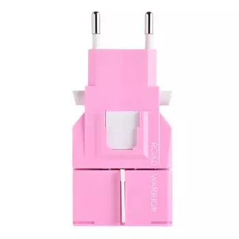 RW110PK Road Warrior Gocon J Адаптер-переходник, совместимый со всеми странами мира, для поездок за границу. Продукт, одобренный CB Exception. Сделано в Японии. (розовый)