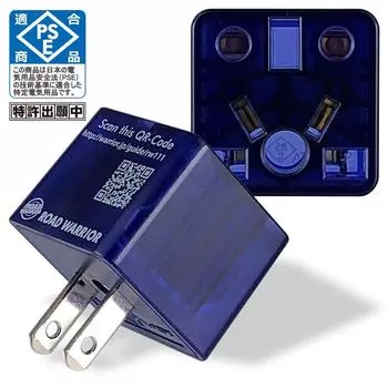 RW111BL Вилка-переходник типа A для японской розетки 6A Blue Multi адаптер-переходник BF C SE O O2 B3 CB EU AU CN IN Совместимость с C на A PSE