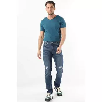 Рваные джинсы мужские серии синие