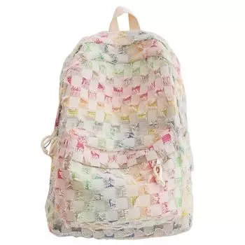Рваный школьный рюкзак с градиентом, большой холст, повседневные дорожные рюкзаки, милый модный школьный рюкзак для девочек для школы, колледжа