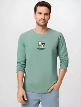 RY Pattern S-5XL Мужская футболка с длинными рукавами из чистого хлопка, повседневные пуловеры большого размера S