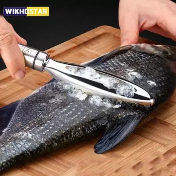 Рыбья чешуя из нержавеющей стали, скребковые терки, быстрое удаление, очиститель для очистки рыбы, скребок для чистки рыбных костей, пинцет