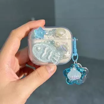 Рыба для ходунков Evoair Защитный чехол Magicanc Чехол для наушников Loliipro3 Atomic Beans X1 Soft Zeroair Flower N2 Клей-крем Minibuds Женский Zeropro Rambler Lolli3 anc Shell star fish + pendant