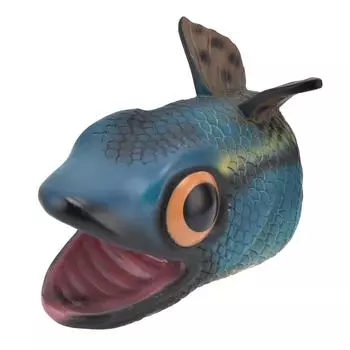 Рыба кукла на руку мягкая виниловая реалистичная гибкая изысканная интерактивная морская кукла на руку игрушка