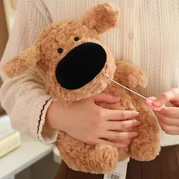 Рыба, лижущая соль, плюшевые игрушки, милая и симпатичная маленькая белая собака, растягивающийся язычок, сумка, кукла-подвеска 13cm