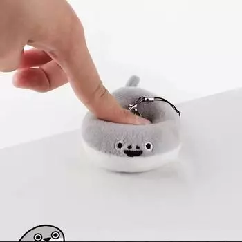 Рыба плюшевая подвеска мультяшное животное мягкая черепаха кукла плюшевые украшения чучело животное кошелек брелок подвеска пищащая игрушка