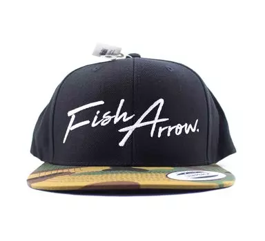 Рыба Стрела Кепка Плоская Кепка Япония Свободный Размер Черный Зеленый Камуфляж (5429)