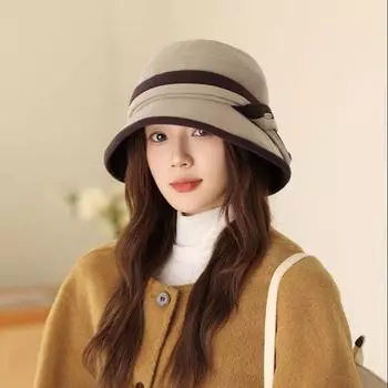 Рыбацкая шляпа Детская универсальная шляпа от солнца на осень и зиму Закрой лицо Дорожная шляпа с козырьком Покажи свое лицо Маленькая повседневная шляпа 56-58cm бежевый