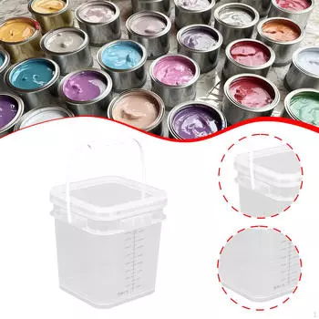 Рыбацкое ведро с ручкой и шкалой для практичного использования на открытом воздухе 4 L