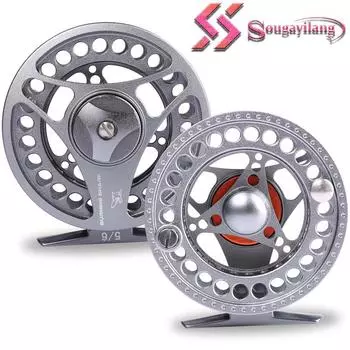 Рыбалка нахлыстом, высококачественная катушка нахлыстом, большая беседка, алюминиевая катушка для ловли нахлыстом, измененная вручную рыболовная катушка