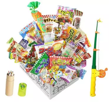 рыбалка раскраска цветной карандаш удочка Магазин 45 предметов конфеты, удочка, книга, набор, сладости, [Frog Original]