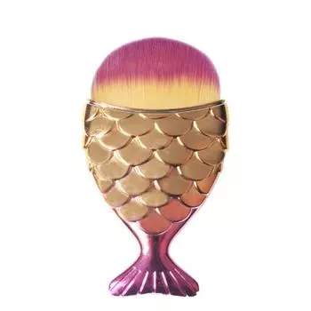 Рыбий хвост, градиент цвета, мягкие волосы, кисть для очистки ногтей от пыли, инструмент для маникюра