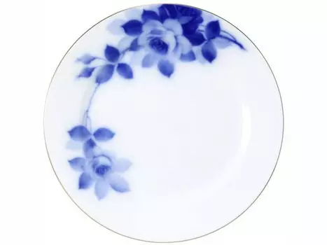 Рыбная тарелка Okura Toen Blue Rose 23 см (8011) 2ч/8011-а