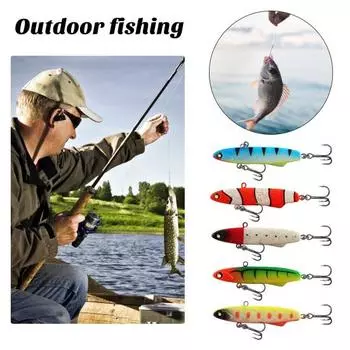 Рыболовная бионическая жесткая приманка с двойными крючками, 3D-имитация рыбьего глаза, приманки для ловли окуня, приманка для плавания, 7 см/14 г, медленно тонущая приманка для пресной воды, морской воды белый