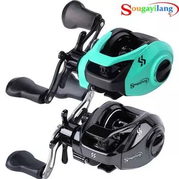 Рыболовная катушка 12+1BB Рыболовные катушки для кастинговой катушки Передаточное число катушки Baitcaster 7,2:1 Left чёрный