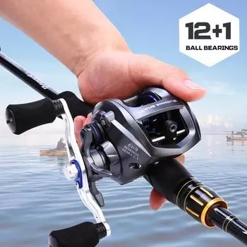 Рыболовная катушка Baitcast 12 + 1BB, левая/правая передняя тормозная катушка, спиннинговая катушка, рыболовные катушки для литья Left