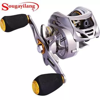 Рыболовная катушка Baitcaster -6,3:1, низкопрофильная катушка Baitcaster с магнитной тормозной системой, 11+1 BB Left Hand