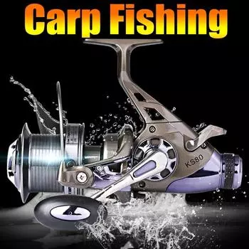 Рыболовная катушка для дальнего выстрела, спиннинговая рыболовная катушка 7000/8000 9 + 1BB, катушка для ловли карпа в морской воде KS40