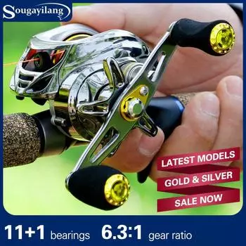 Рыболовная катушка для заброса наживки, сверхлегкая конструкция, точно обработанная латунная шестерня Right Hand