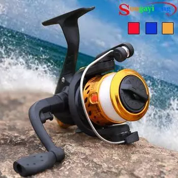 Рыболовная катушка Sougayilang 5,2:1, удочка, спиннинговая катушка с алюминиевым корпусом, рыболовные принадлежности, рыболовные инструменты, рыболовная катушка, рыболовные снасти синий