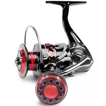 Рыболовная катушка VISPREA Spinning Reel 2000 3000 4000 5000 6000 7000 Легкая пресноводная рыбалка Морская рыбалка Передаточное отношение Максимальная сила торможения Ручка левая красный
