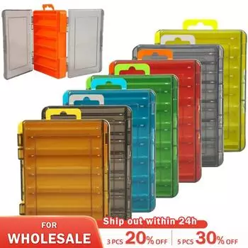 Рыболовная коробка с 12 отделениями, портативная двухсторонняя приманка для улицы, многофункциональная высококачественная коробка для рыболовных инструментов