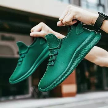 Рыболовная мужская обувь Бренды класса люкс Высококачественные мужские мокасины Повседневная одежда Зимние кроссовки Мужская рабочая обувь Теннис 40 зелёный