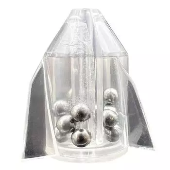 Рыболовная погремушка-аттрактор с звенящими бусинами(Серебряный Стиль А)