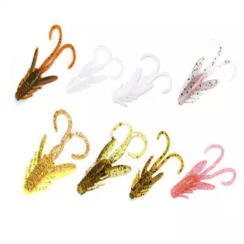 Рыболовная приманка, 20 шт., наживка для насекомых, воблер, мягкая джиг-головка, подарочные качающиеся рыболовные снасти