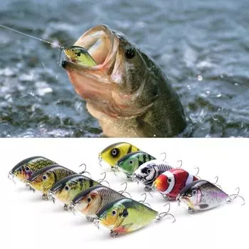 Рыболовная приманка 2,8 дюйма / 0,5 унции, жесткая бионическая приманка с тройным крючком, реалистичная искусственная тонущая воблер 04 разноцветный