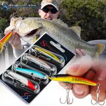 Рыболовная приманка, 4 шт., металлические рыболовные приманки, наживка с тройными крючками, рыболовные крючки для приманки для окуня и гольяна