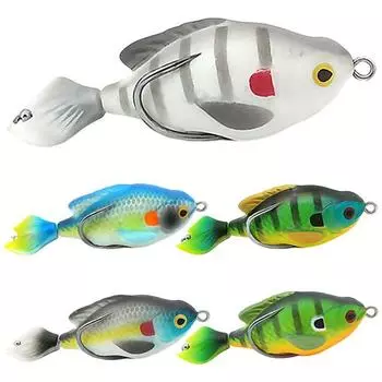 Рыболовная приманка 7,5 см/8,6 г, недеформированная 3D имитация рыбьего глаза, износостойкий нежный ремесленный острый крючок для рыбы, мини-бионическая приманка с кривошипом B