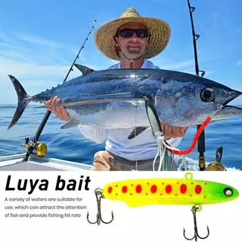 Рыболовная приманка 7 см/8 см с тройным крючком, реалистичный вид, яркий цвет, компактный размер, портативная бионическая приманка для морской воды, приманка для плавания 7cm жёлтый/чёрный