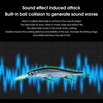Рыболовная приманка Двойное кольцо Острое обтекаемое большое внутреннее мяч для рыбалки белый