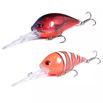 Рыболовная приманка Hengjia 1 шт. 12 см 20 г Искусственный воблер Deep Diver Crankbait с крючком