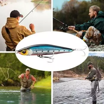 Рыболовная приманка, имитация наживки, 3D вибрационная ложка «рыбий глаз», спиннер, двойной острый крючок, предотвращает побег, 10,5 см/26 г, универсальная приманка для ловли морского окуня