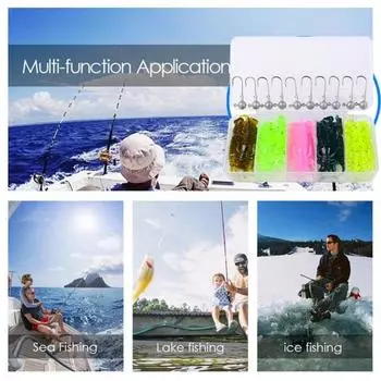 Рыболовная приманка Искусственная наживка с рыболовными крючками Супермягкая гибкая устойчивая к укусу яркая имитация цвета Свимбейт Аксессуары для рыболовных снастей Sets