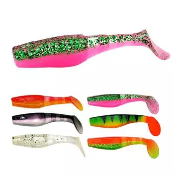 Рыболовная приманка JIUJIU, силиконовая мягкая приманка с Т-образным хвостом, 8,5 см/8 г, бионическая искусственная приманка, аксессуары для рыбалки