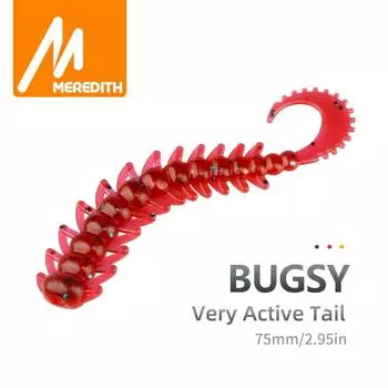 Рыболовная приманка MEREDITH, см. силиконовые приманки 75 мм, 20 шт., рыболовный воблер, окунь, щука, искусственная приманка для плавания, отсадка, мягкие приманки 75mm 20pcs