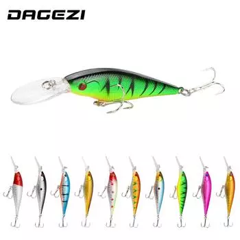 Рыболовная приманка Minnow 0,5-1,5 м, глубина погружения, 1 шт., 11 см, 10 г, искусственная приманка для ловли карпа, воблер