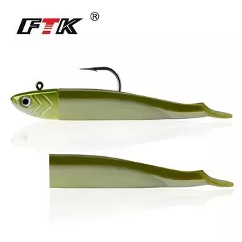 Рыболовная приманка Minnow Nero с джиг-головкой, мягкая приманка для щуки, 5 г/12 г/25 г, мягкая приманка для ловли окуня Shad Codice Barca Esca Per Spigola Per Zand 5g-7cm-002