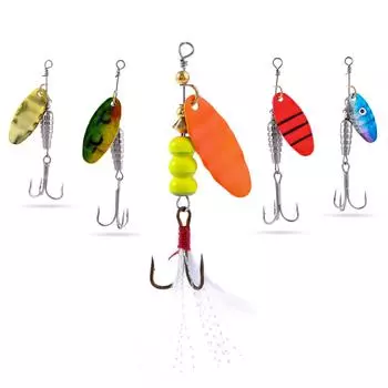 Рыболовная приманка, спиннер, рыболовные приманки, приманки, кривошип, искусственная приманка, рыболовные снасти, аксессуары, приманка 1pcs жёлтый/оранжевый