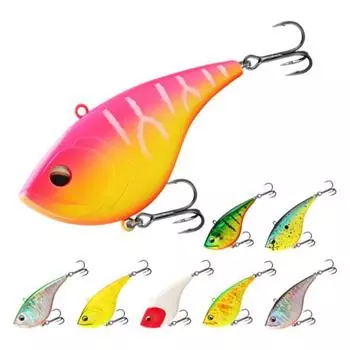 Рыболовная приманка VIB 8 см/21 г с тройными крючками для дальнего заброса, искусственная жесткая приманка для ловли соленого пресноводного окуня C