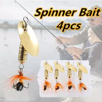 Рыболовная приманка Жесткая наживка Морская рыбалка Металлическая тонущая глубоководная наживка Ложка для карпа Спиннер Рыболовные снасти 1set