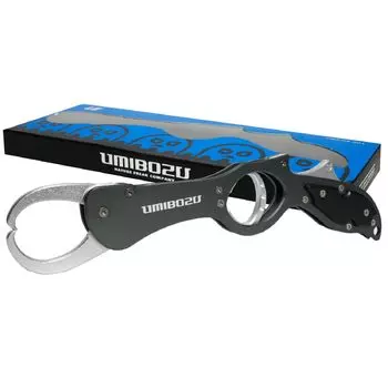 Рыболовная рукоятка Umibozu Fish Grip, легкая алюминиевая, устойчивая к ржавчине, с карабином (3.Металл Серебро)