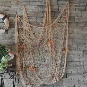 Рыболовная сетка Декоративная настенная рыболовная сетка для пиратской морской вечеринки Украшения для вечеринки на гавайском пляже в морском стиле